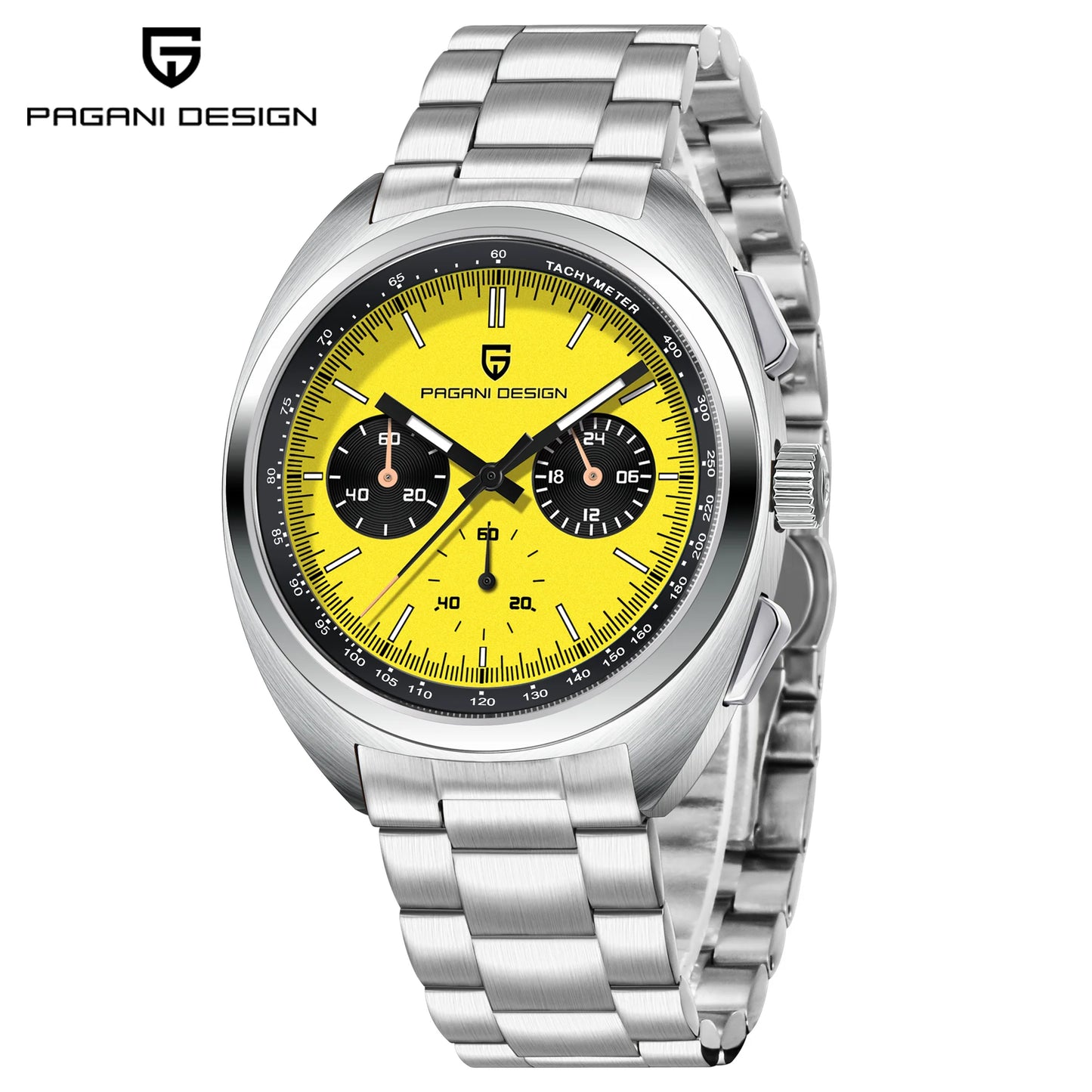 PAGANI DESIGN 2025 New Pilot Luxury Quartz Watch For Men Sport Chronograph AR Sapphire crystal Stainless steel Wrist watches Men