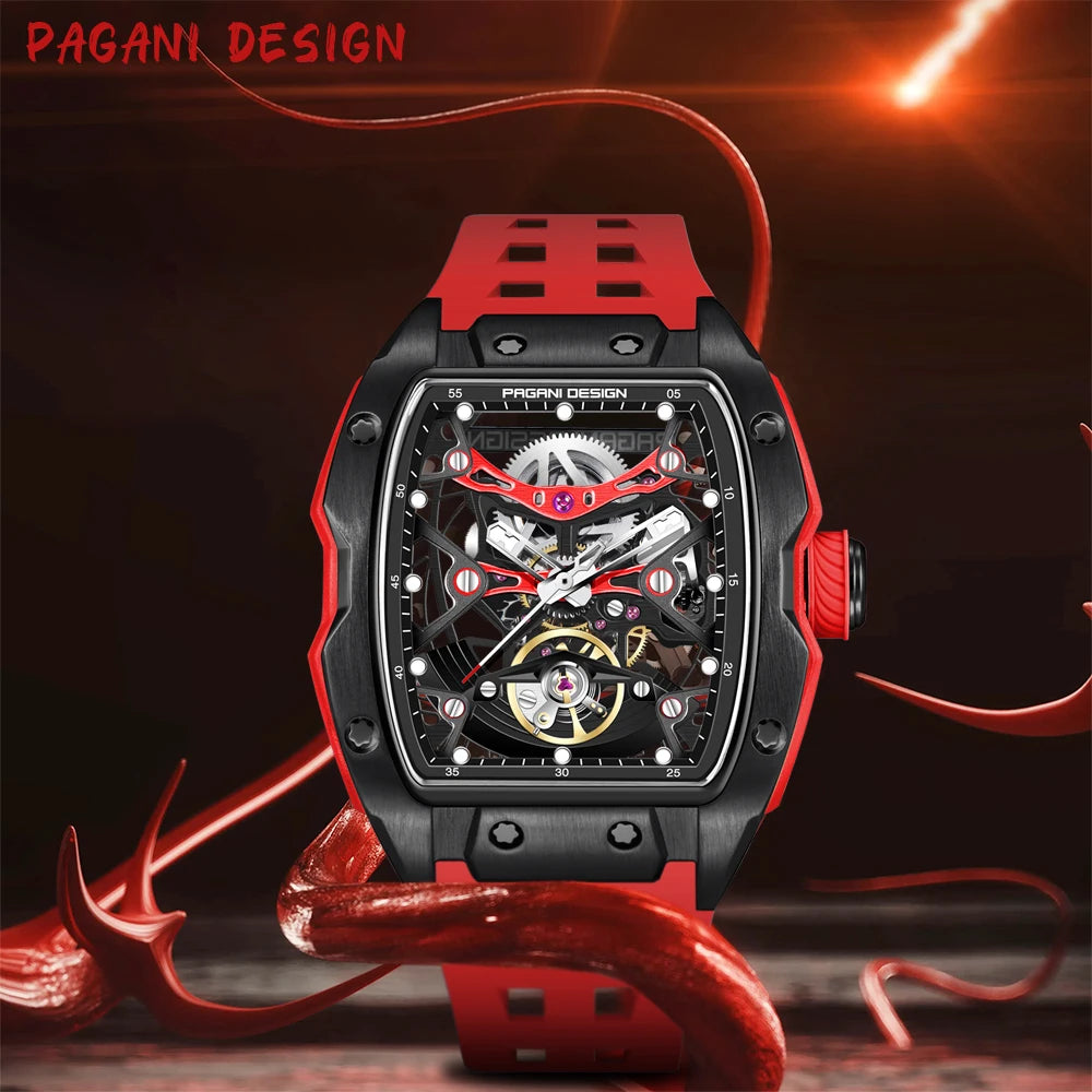 PAGANI DESIGN new hollowed out mechanical automatic watch waterproof luminous watch luxurious top-level trendy watches for man