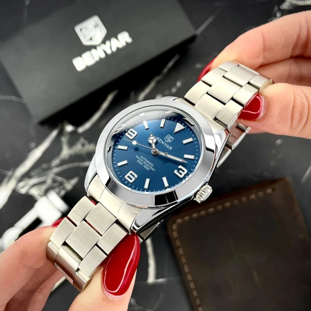 BENYAR 40MM V2 Version Top Brand  Luxury Men Watch Fashion Sport Watch  Automatic Mechanical Watches 10Bar BY-5177