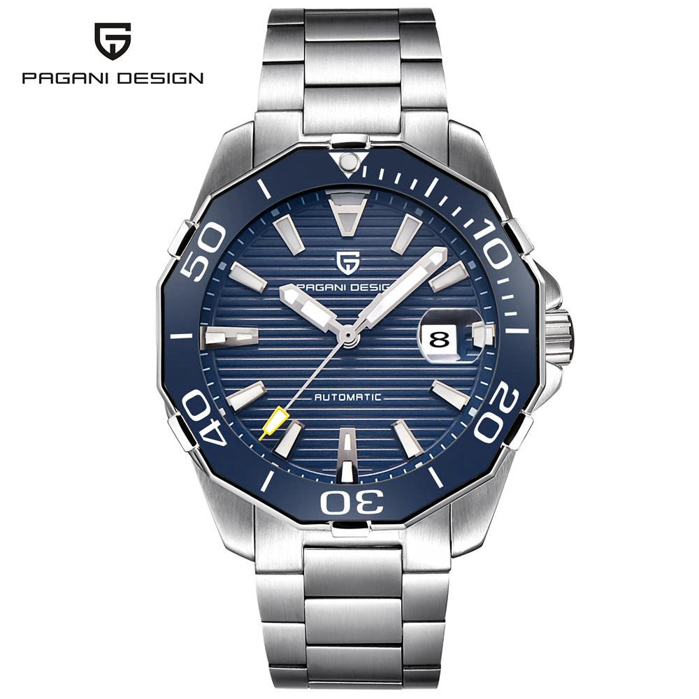 2025 New Brand PAGANI DESIGN 1617 Men's Military Sport Mechanical Watches Waterproof Stainless Steel Top Brand Luxury Men Watch