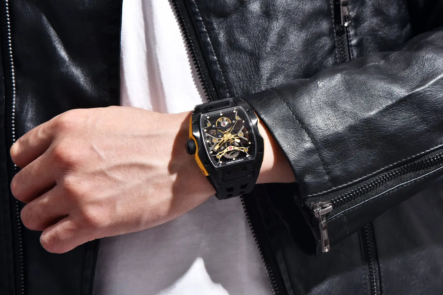 PAGANI DESIGN new hollowed out mechanical automatic watch waterproof luminous watch luxurious top-level trendy watches for man