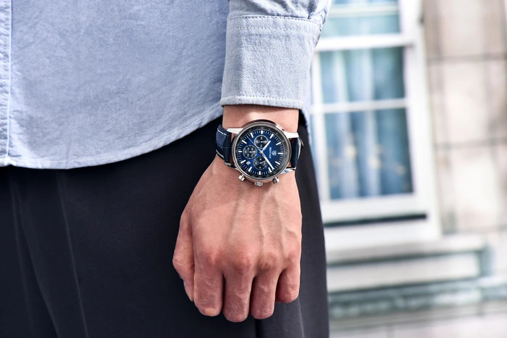 2025 New BENYAR Men's Watches Top Luxury Quartz Wristwatches Chronograph Watch For Man Waterproof Leather Sports Men Gift Clock