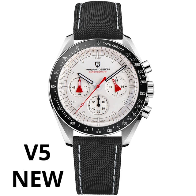 PAGANI DESIGN 2025 New Moon Watch For Men Quartz Multifunction Chronograph Sports Mens Watches Top Brand Luxury Sapphire Mirror