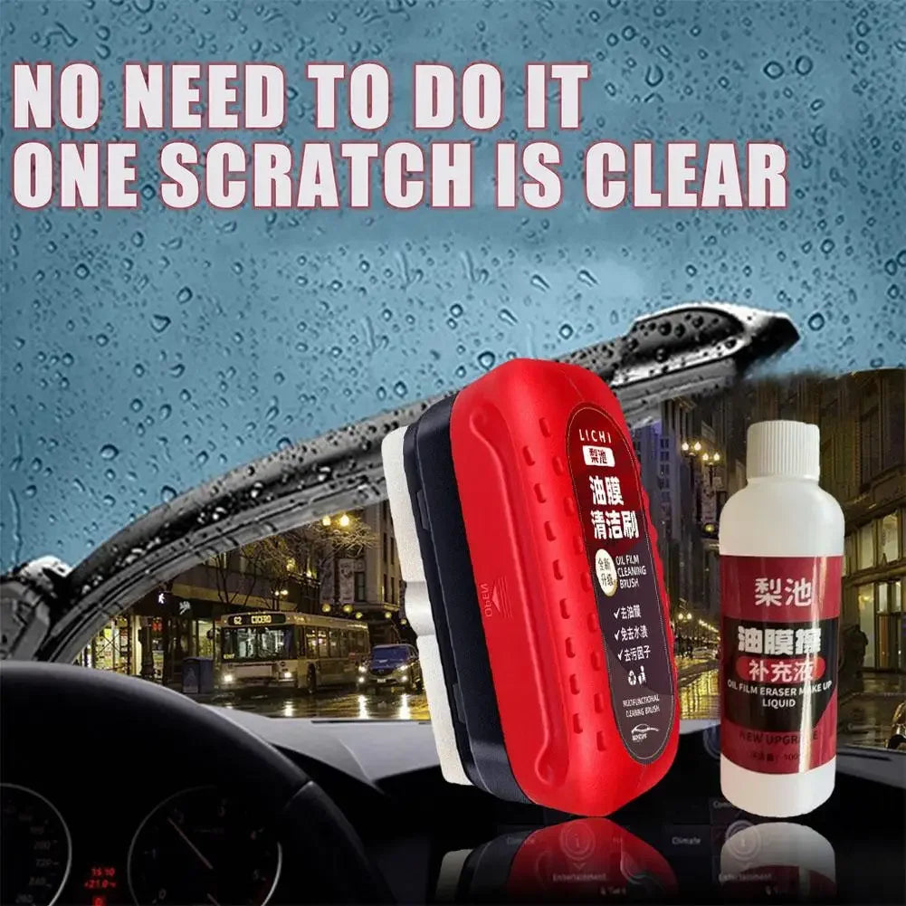 Car Glass Oil Film Remover Glass Cleaning Board Hydrophobic Glass Coating for Windshield Clear Window Auto Detailing Tool
