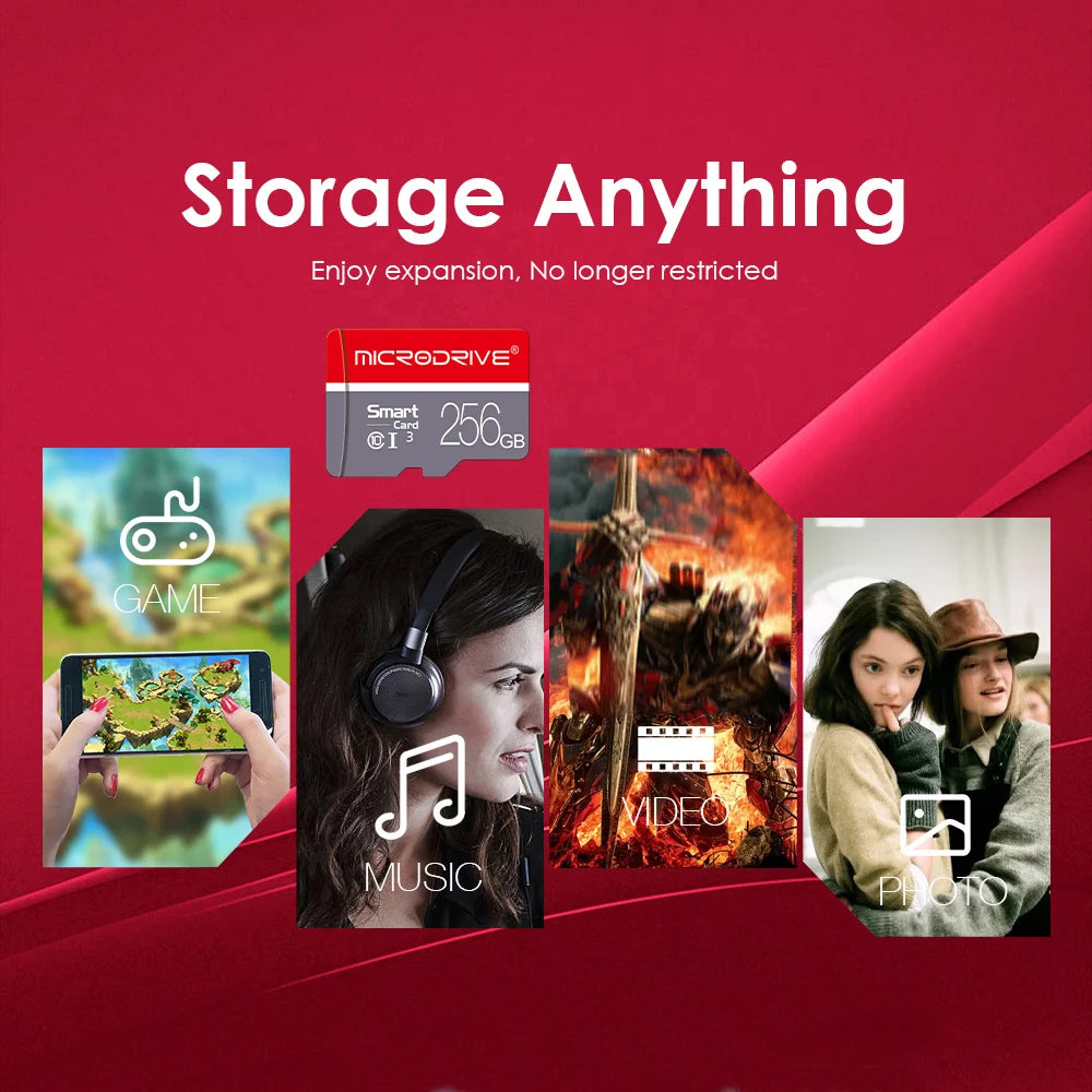 Mini SD Card 16GB 32GB Memory Card 64GB 128G 256G cartao de memoria 32GB TF Micro Card Flash SD Card
