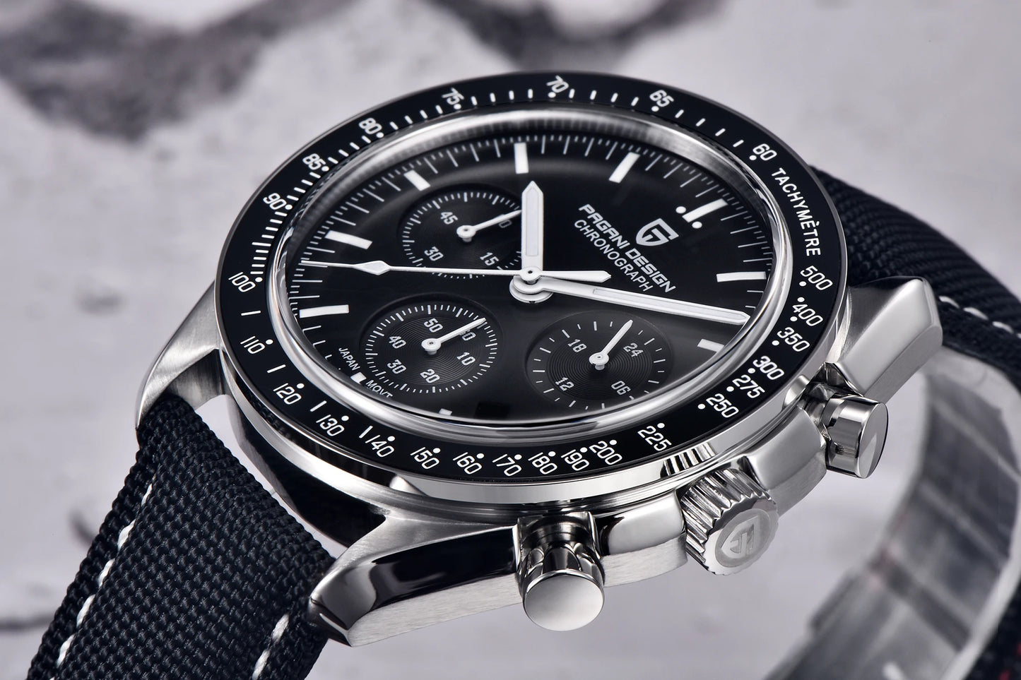 PAGANI DESIGN 2025 New Moon Watch For Men Quartz Multifunction Chronograph Sports Mens Watches Top Brand Luxury Sapphire Mirror