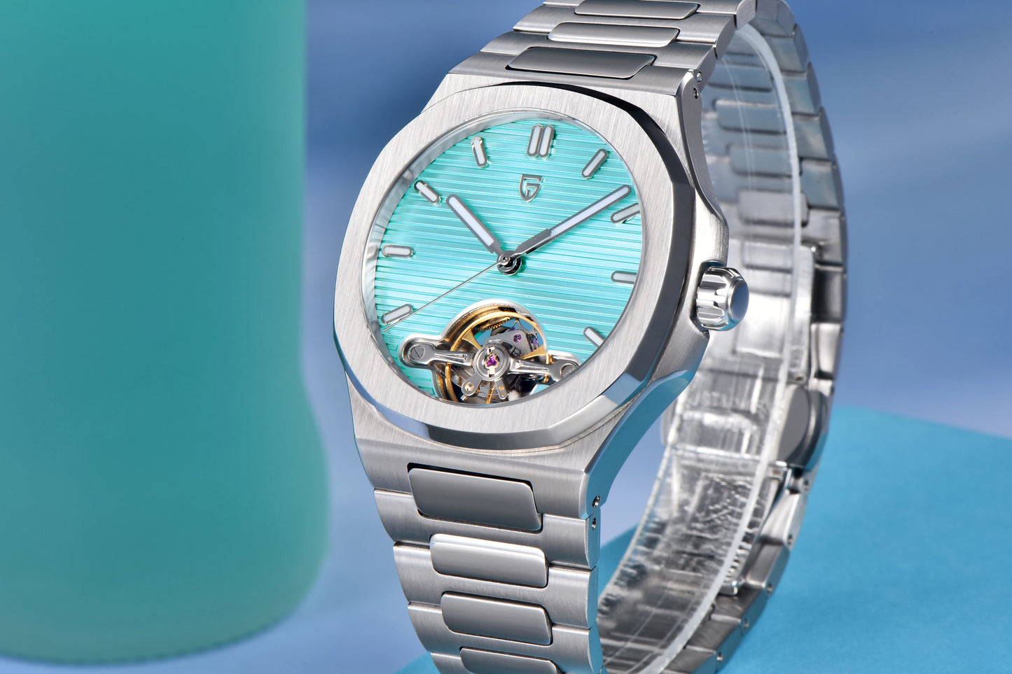 PAGANI DESIGN men's watch new mechanical automatic watch men's luxury stainless steel AR Sapphire crystal luminous men's watch