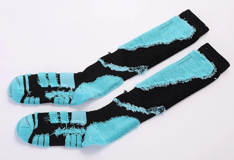 1 Pair Merino Wool Thermal Socks Men Women Winter Long Warm Compression Socks for Ski Hiking Snowboarding Climbing Sports Socks