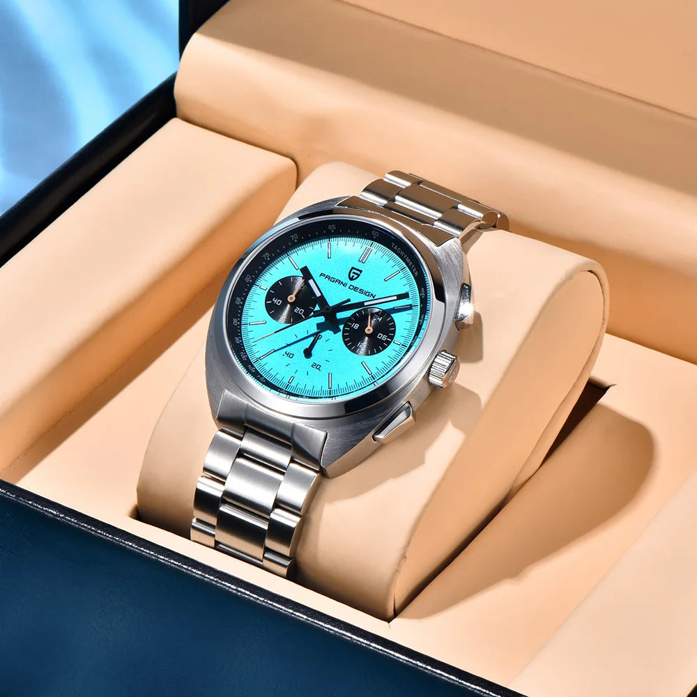 PAGANI DESIGN 2025 Men's Watch Multifunctional Chronograph Watches For Man Luxury Quartz Wristwatch AR Sapphire Luminous Clocks