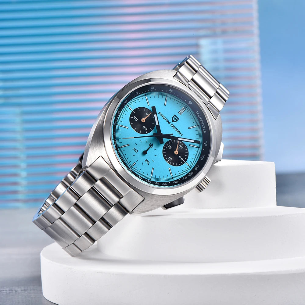 PAGANI DESIGN 2025 Men's Watch Multifunctional Chronograph Watches For Man Luxury Quartz Wristwatch AR Sapphire Luminous Clocks