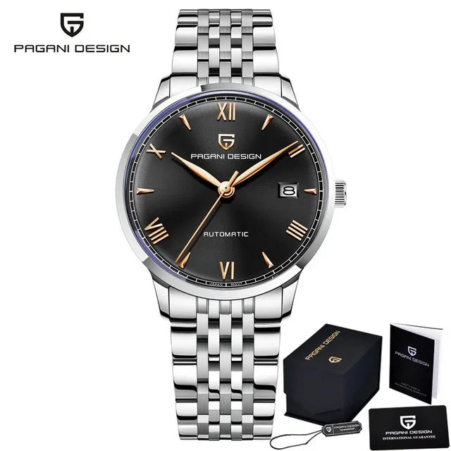 PAGANI DESIGN 40mm Men's Watch NH35 Mechanical Watch Top Brand Sapphire Glass Clock Stainless Steel Waterproof Automatic Watches
