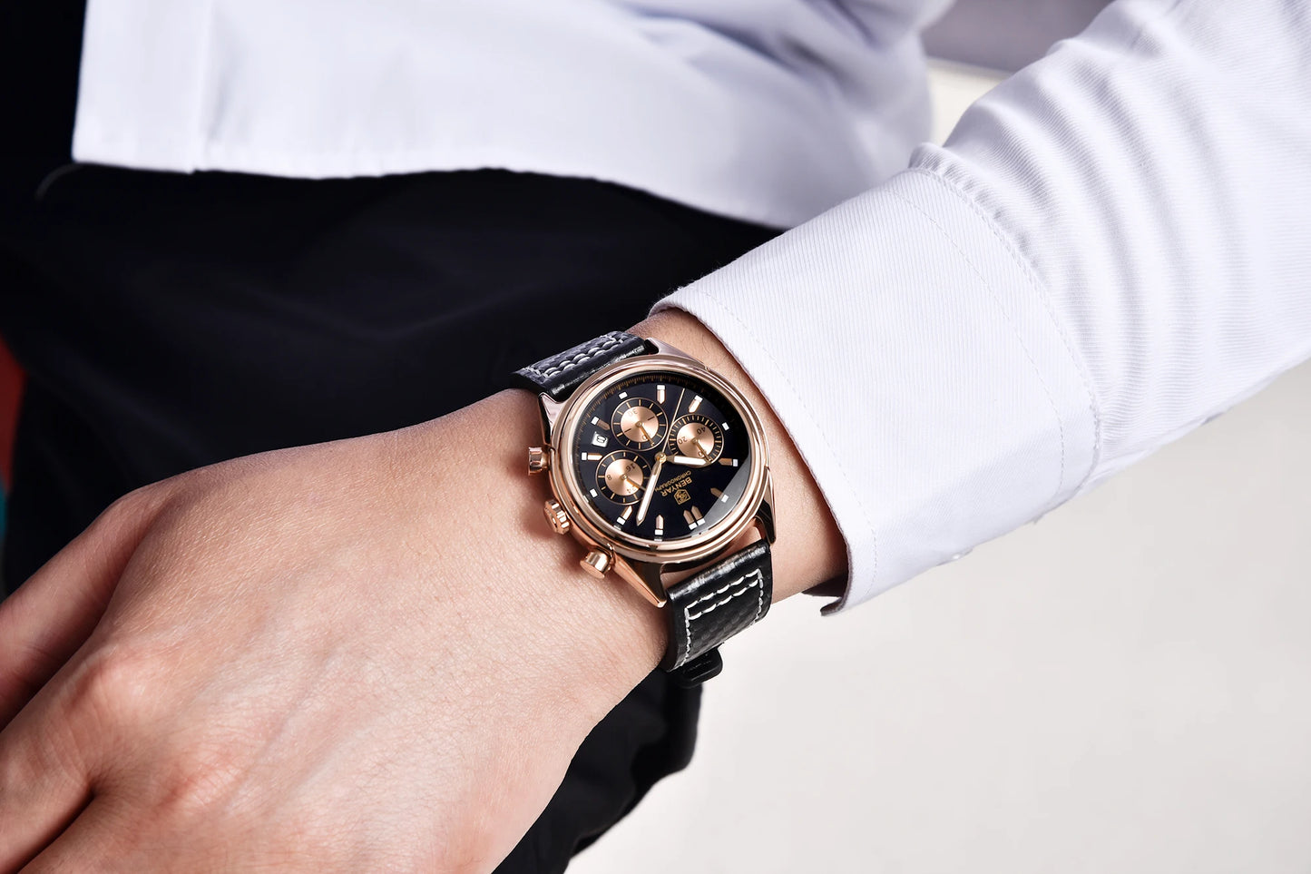 BENYAR 2024 New Watches Men Luxury Brand Chronograph Male Sport Watches Waterproof Stainless Steel Quartz Watch Relojes Hombre