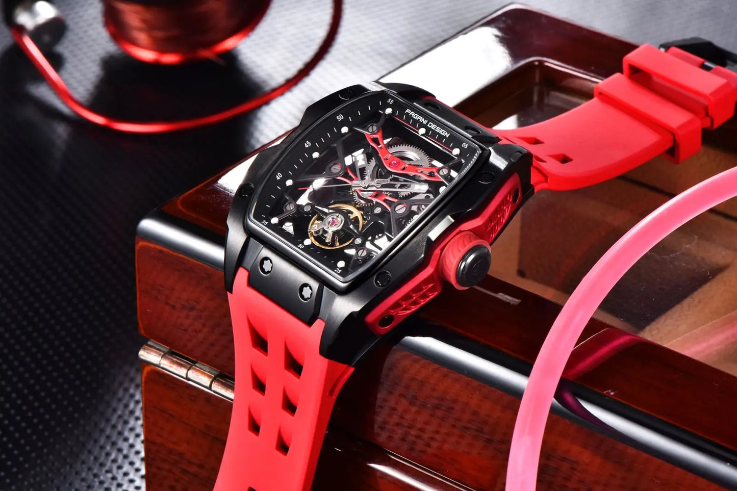 PAGANI DESIGN new hollowed out mechanical automatic watch waterproof luminous watch luxurious top-level trendy watches for man