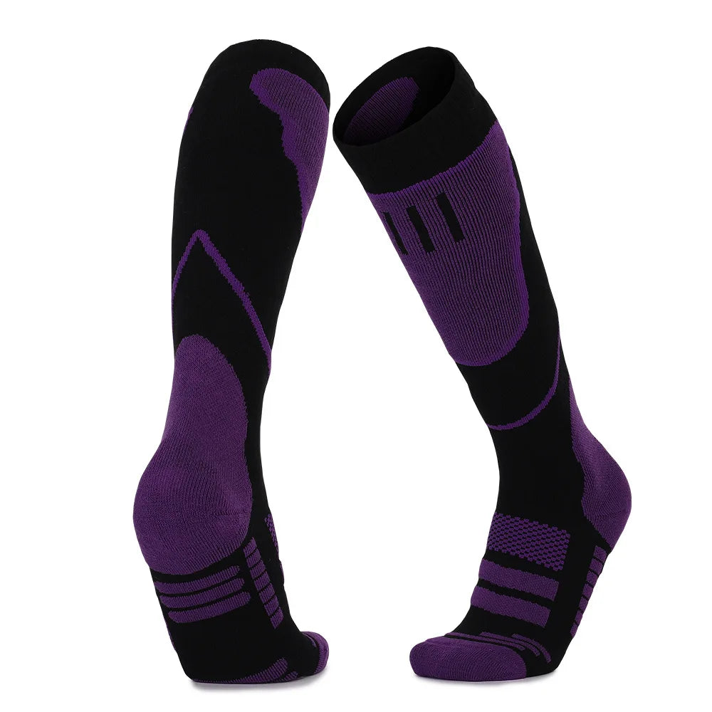 1 Pair Merino Wool Thermal Socks Men Women Winter Long Warm Compression Socks for Ski Hiking Snowboarding Climbing Sports Socks