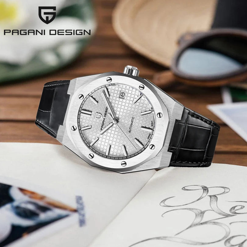 PAGANI DESIGN 2025 New 8215 Men's Automatic Mechanical Watch 40MM Sapphire Stainless Steel Waterproof 10Bar reloj hombre