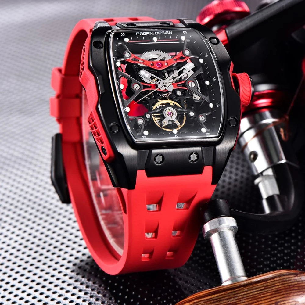 PAGANI DESIGN new hollowed out mechanical automatic watch waterproof luminous watch luxurious top-level trendy watches for man
