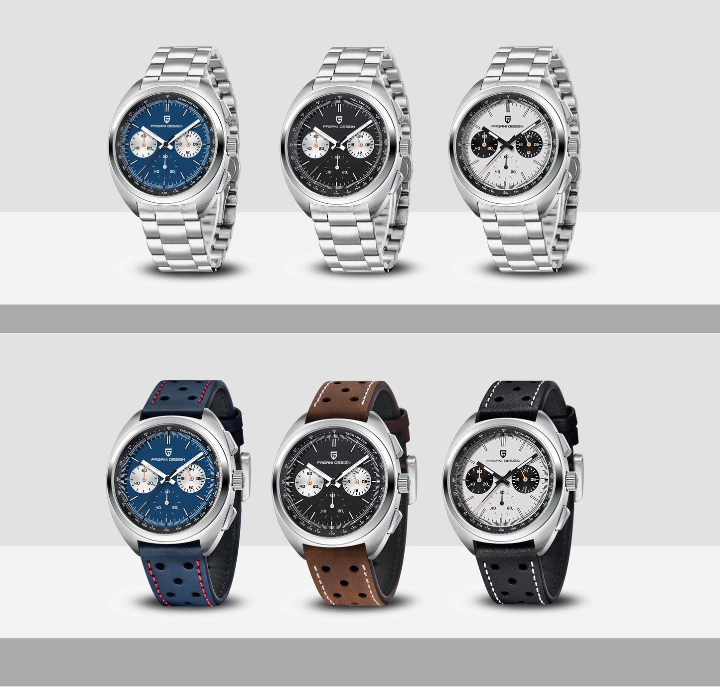 PAGANI DESIGN 2025 Men's Watch Multifunctional Chronograph Watches For Man Luxury Quartz Wristwatch AR Sapphire Luminous Clocks