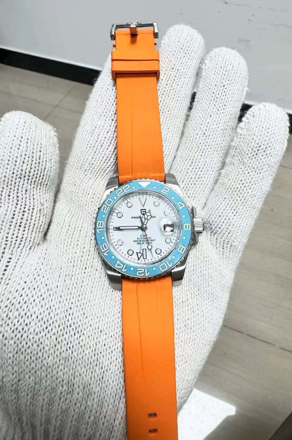 PAGANI DESIGN New Fashion Luxury Watch Mechanical Automatic Watch Sports Waterproof Rubber Rotating Frame Luminous Watch for Man