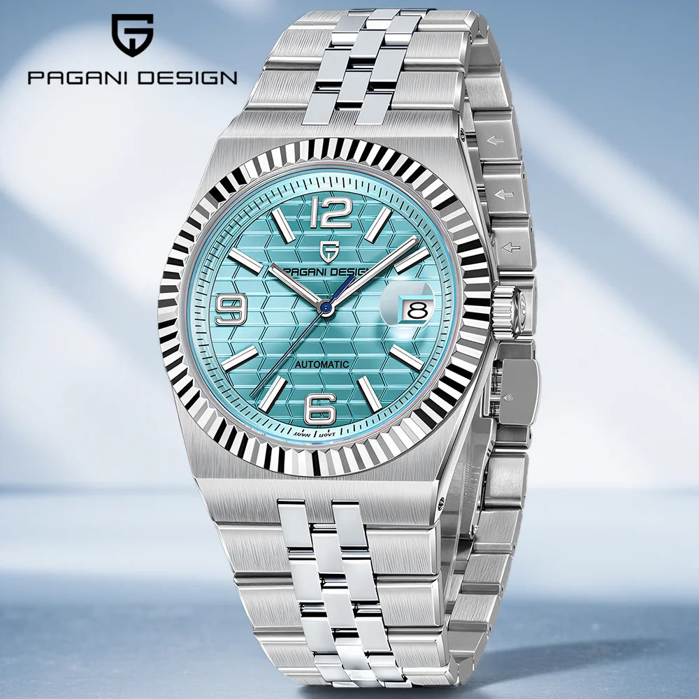 PAGANI DESIGN Men's Watch Fully Automatic Mechanical Stainless Steel Strap Night Light Watch PDYS027