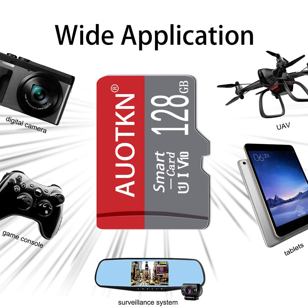 256GB Micro tf sd card Class10 128GB Mini SD Card TF Flash Card 64GB SDXC 32GB 16GB Memory Card for smartphone Monitoring Camera