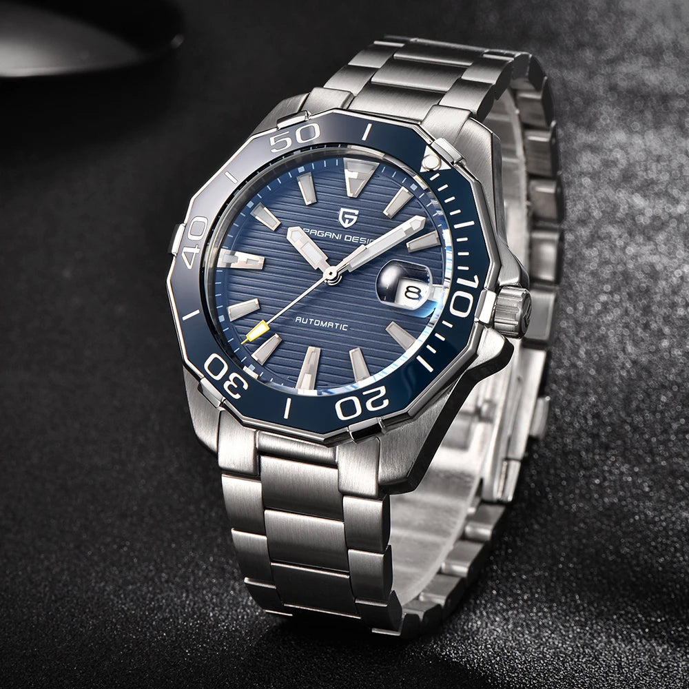 2025 New Brand PAGANI DESIGN 1617 Men's Military Sport Mechanical Watches Waterproof Stainless Steel Top Brand Luxury Men Watch
