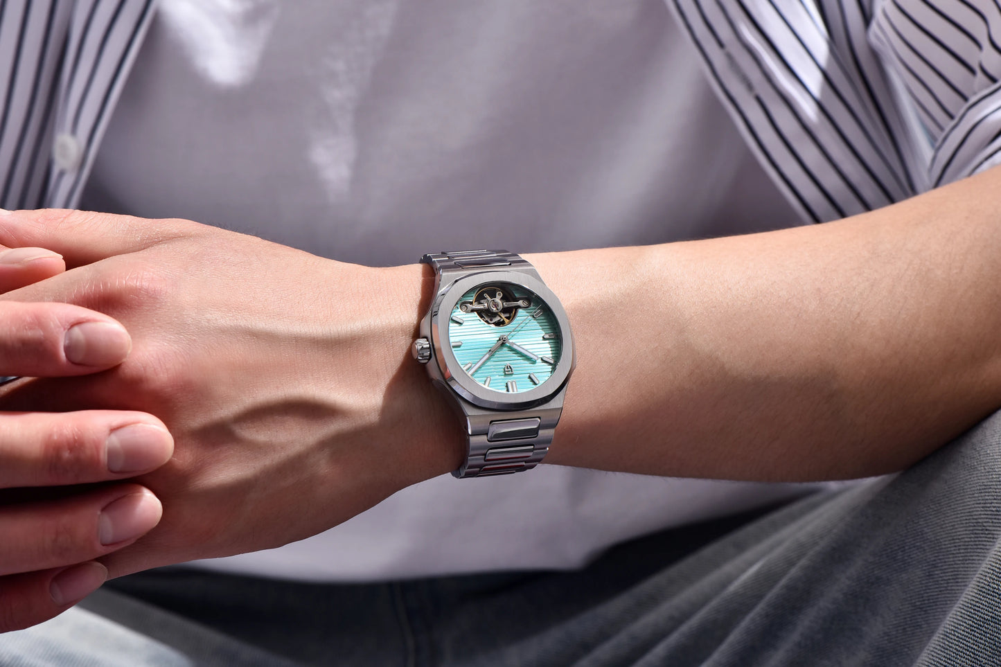 PAGANI DESIGN men's watch new mechanical automatic watch men's luxury stainless steel AR Sapphire crystal luminous men's watch