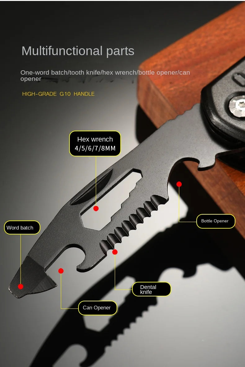 Multifunctional Knife Pliers Outdoor Home Portable Outdoor Survival Folding Knife Plier Screwdriver Hand Tool Car Emergency Tool