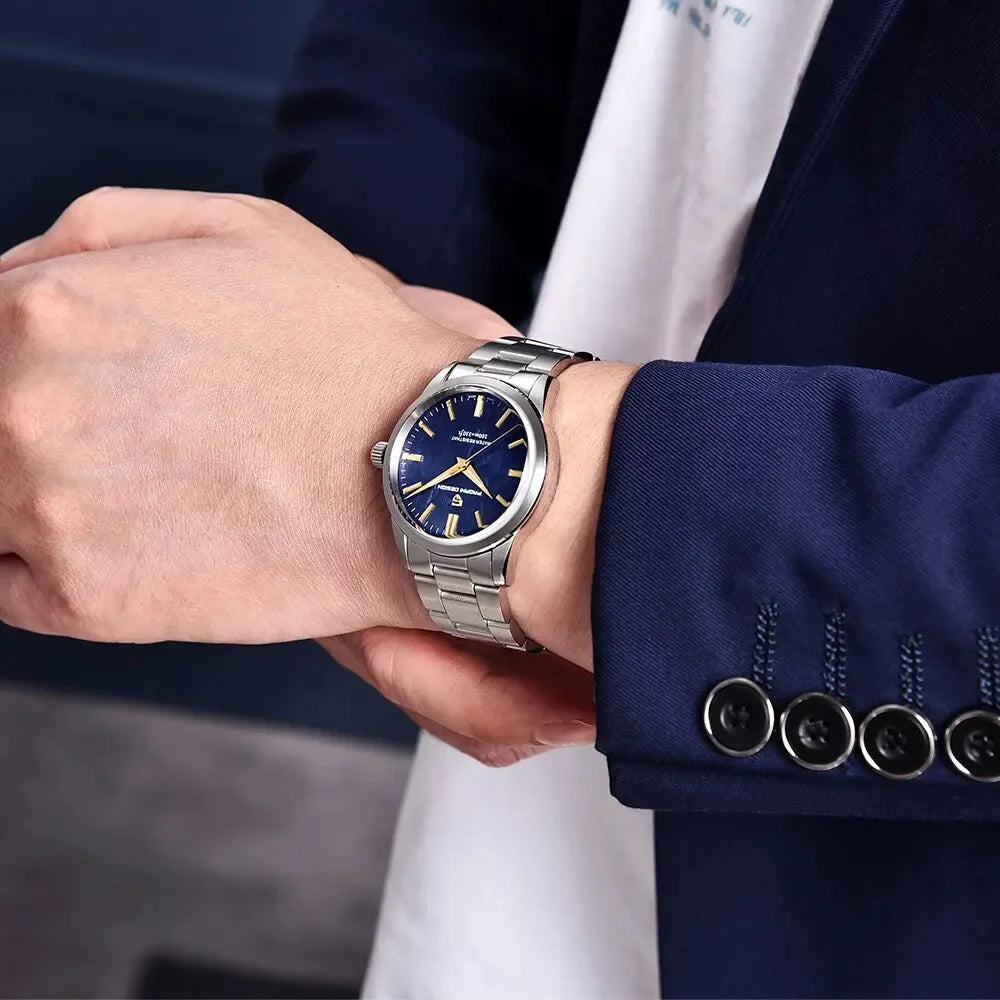 PAGANI DESIGN 40MM Meteorite dial Men Quartz Watches Luxury Business Sapphire 316L Stainless Steel 100M Waterproof Watch For Men