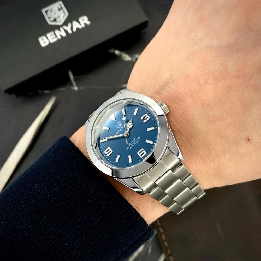 BENYAR 40MM V2 Version Top Brand  Luxury Men Watch Fashion Sport Watch  Automatic Mechanical Watches 10Bar BY-5177