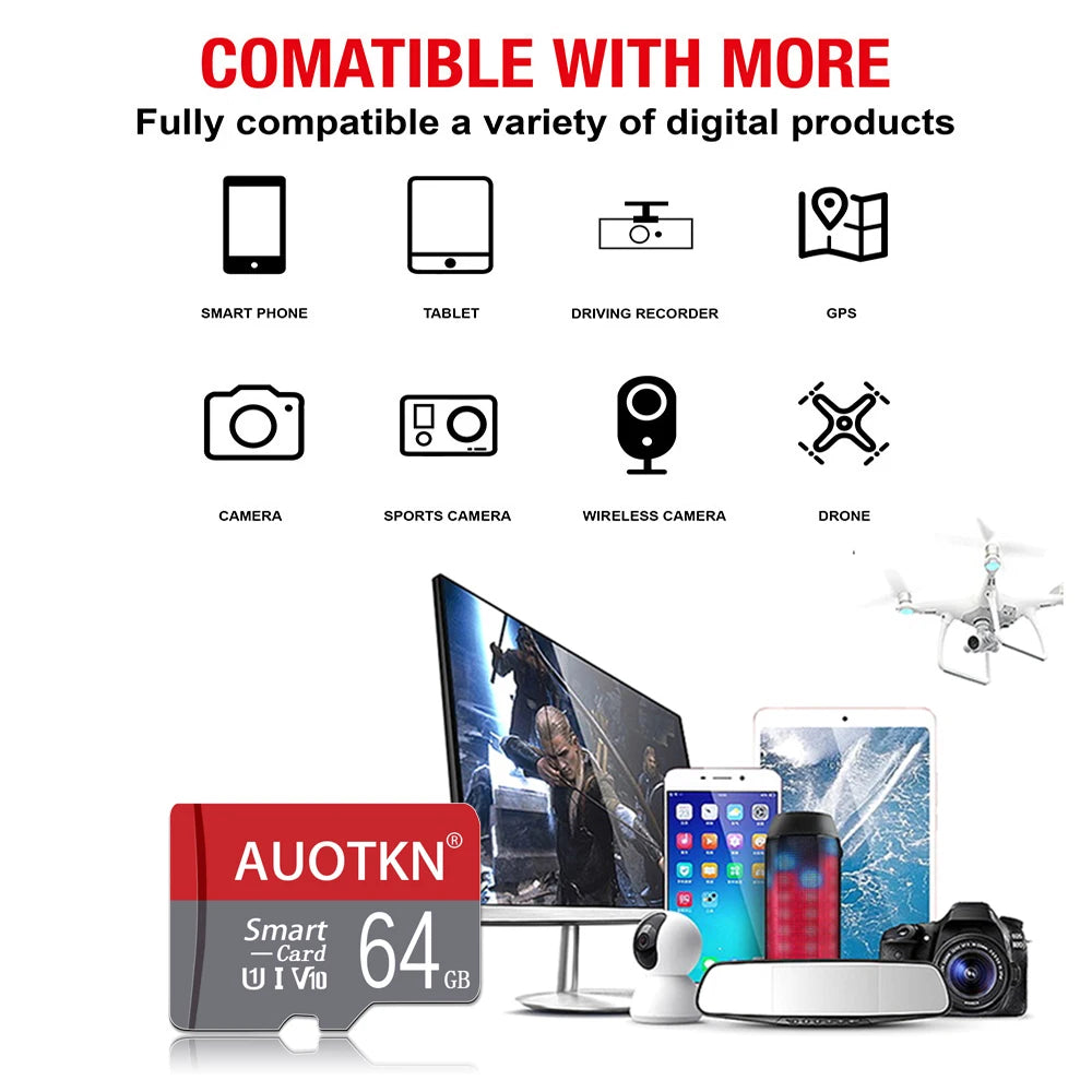 256GB Micro tf sd card Class10 128GB Mini SD Card TF Flash Card 64GB SDXC 32GB 16GB Memory Card for smartphone Monitoring Camera