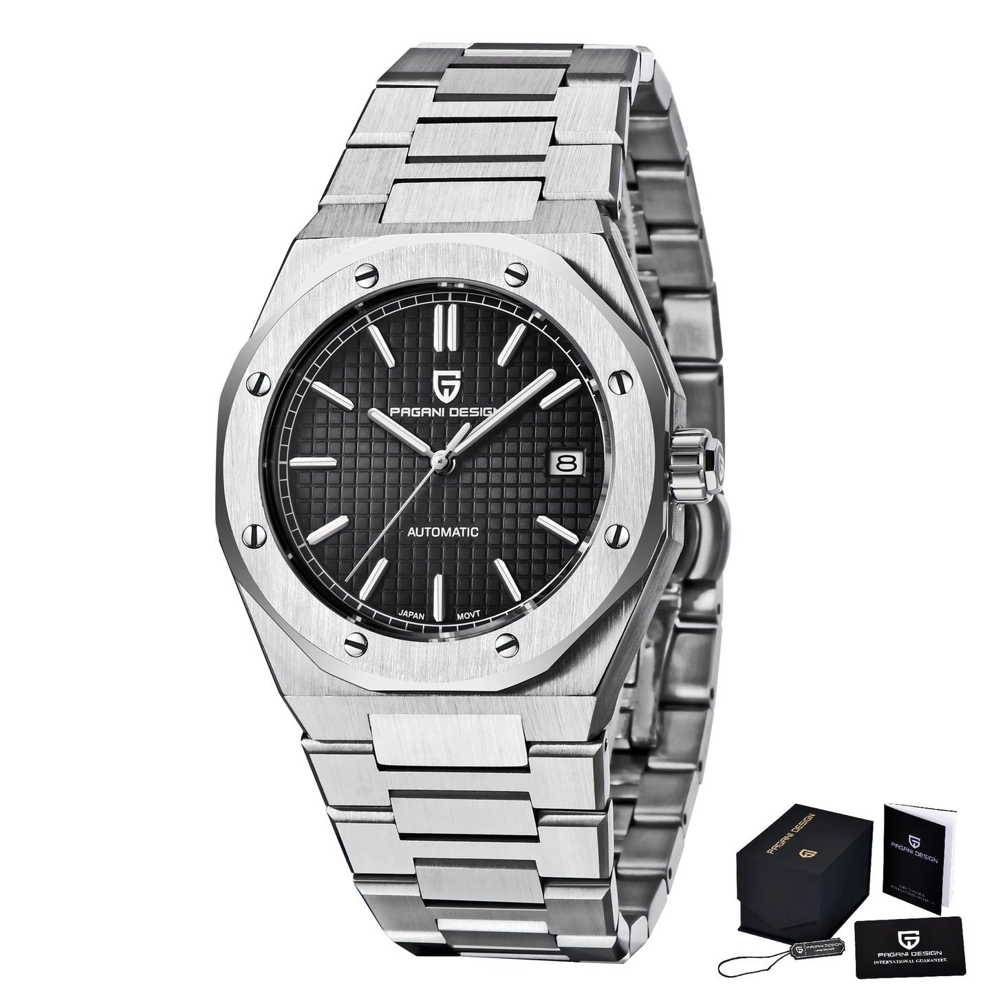 PAGANI DESIGN 2025 New 8215 Men's Automatic Mechanical Watch 40MM Sapphire Stainless Steel Waterproof 10Bar reloj hombre
