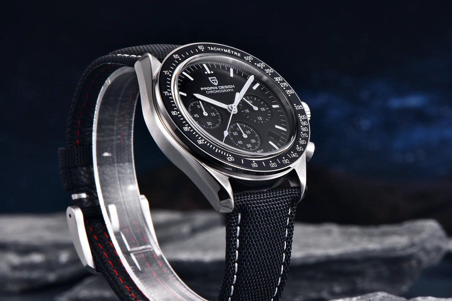 PAGANI DESIGN 2025 New Moon Watch For Men Quartz Multifunction Chronograph Sports Mens Watches Top Brand Luxury Sapphire Mirror