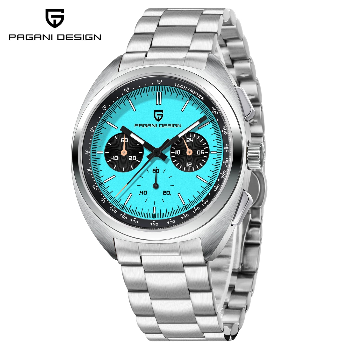 PAGANI DESIGN 2025 New Pilot Luxury Quartz Watch For Men Sport Chronograph AR Sapphire crystal Stainless steel Wrist watches Men