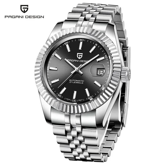 PAGANI DESIGN Man Mechanical Watch Top Brand Luxury Automatic Watch Stainless Steel 100m Waterproof Watch Men Clock Reloj Hombre