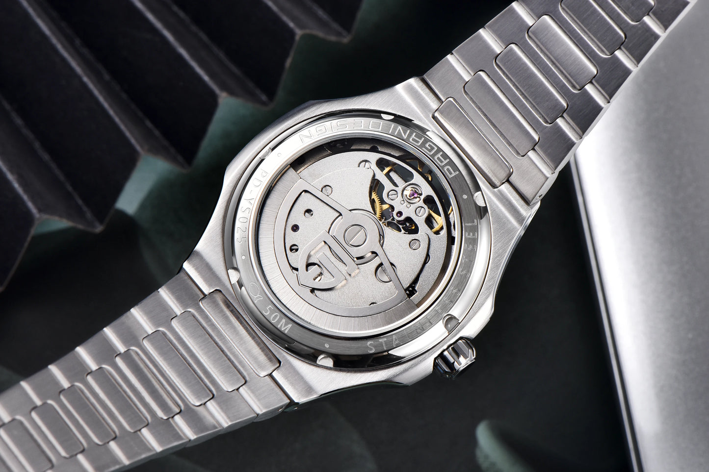 PAGANI DESIGN men's watch new mechanical automatic watch men's luxury stainless steel AR Sapphire crystal luminous men's watch