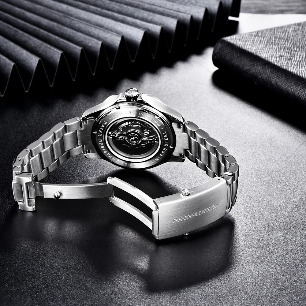 Pagani Design 2025 Automatic Watches for men mechanical wristwatch men Top Brand Luxury men watch 100m waterproof NH35 steel 007