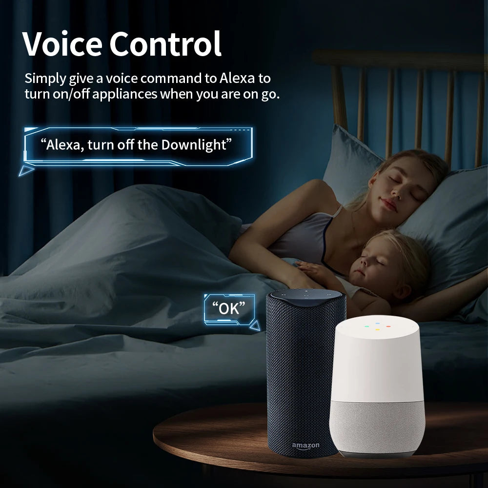 TNCE TUYA Smart Plug WiFi or Zigbee3.0 Socket EU 16A/20A Power Monitor Timing Function Voice Control Work With Alexa Google Home