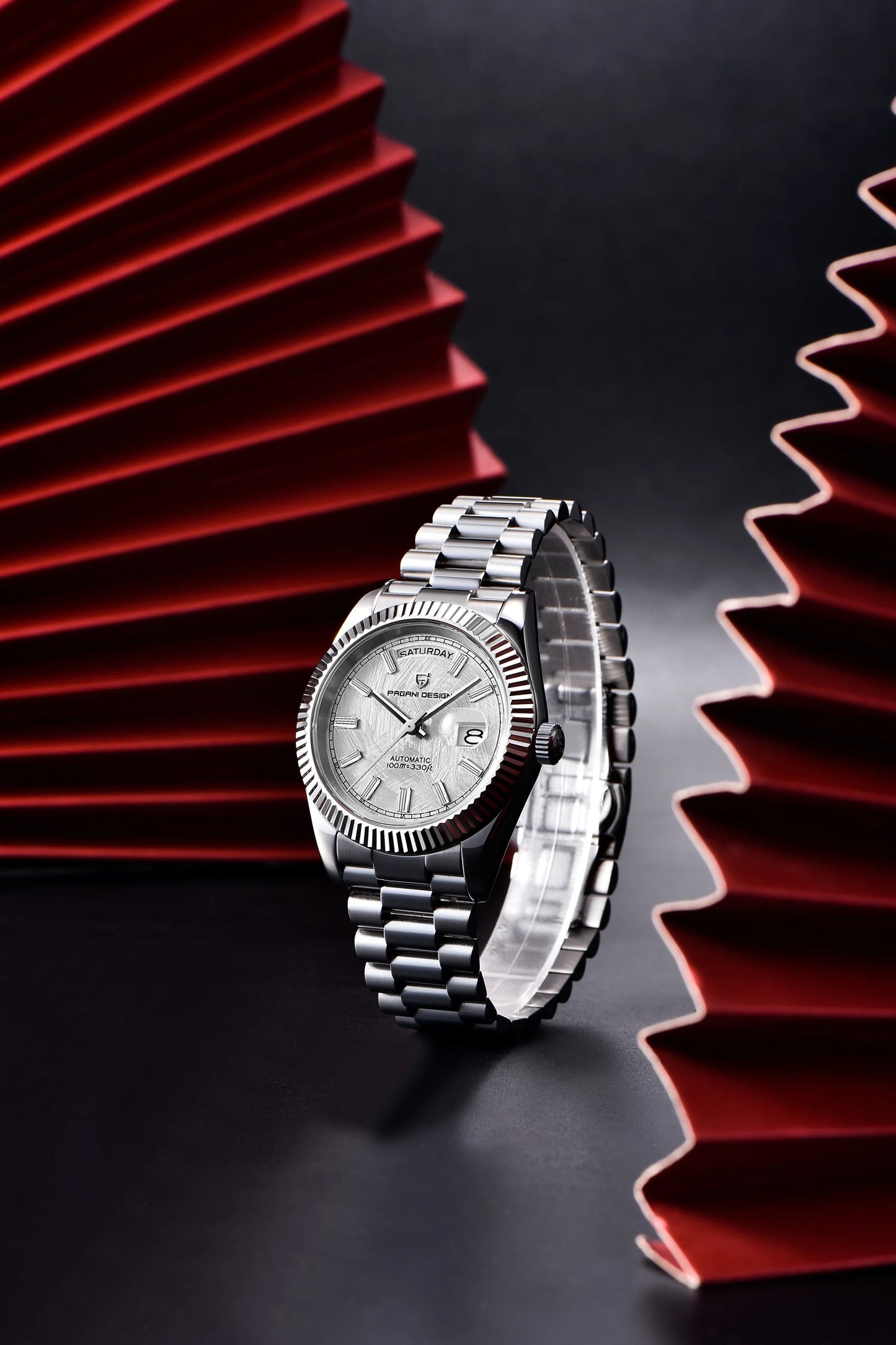 PAGANI DESIGN 2025 New Luxury Rose Gold DD40 Automatic Watch For Men NH36A Mechanical Wristwatch Men Stainless steel Waterproof