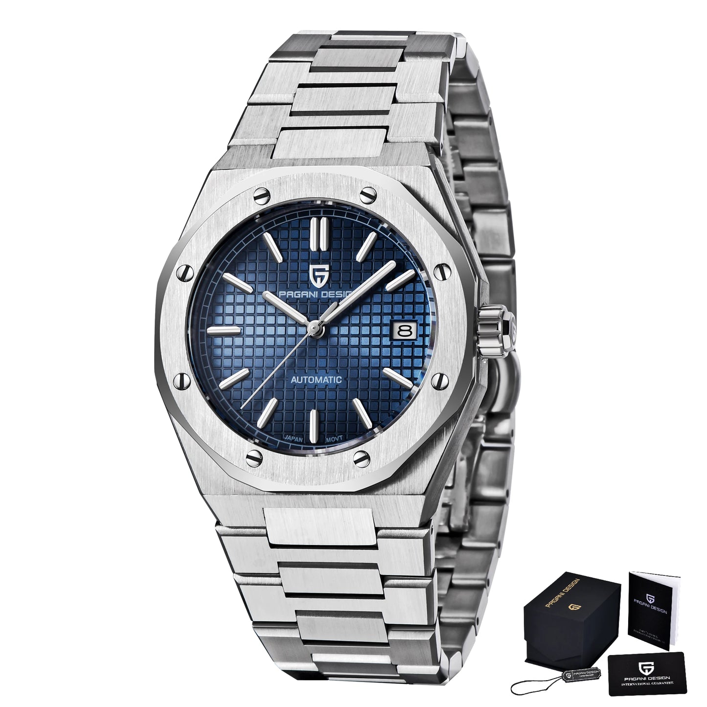 PAGANI DESIGN 2025 New 8215 Men's Automatic Mechanical Watch 40MM Sapphire Stainless Steel Waterproof 10Bar reloj hombre