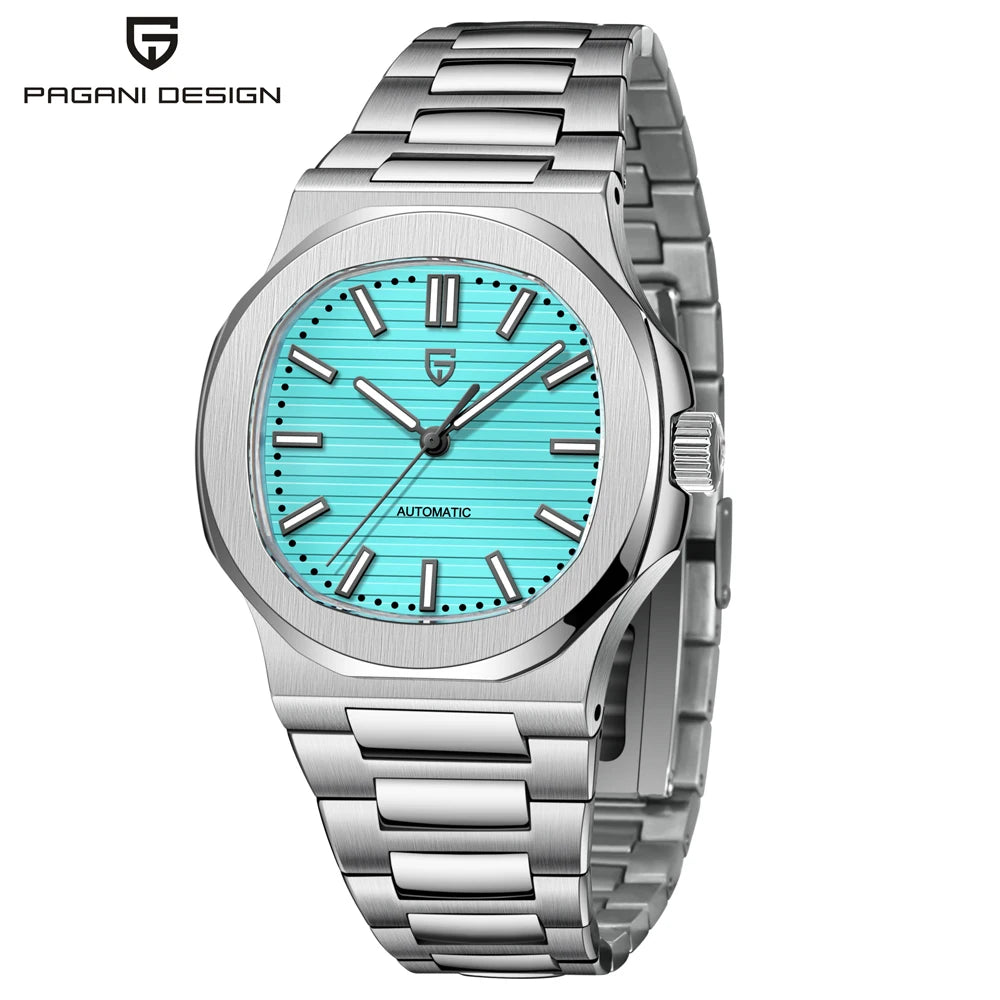 PAGANI DESIGN 2025 New Men's Watches Luxury Automatic Watch For Men Mechanical 40MM WristWatch Stainless Steel AR Sapphire glass
