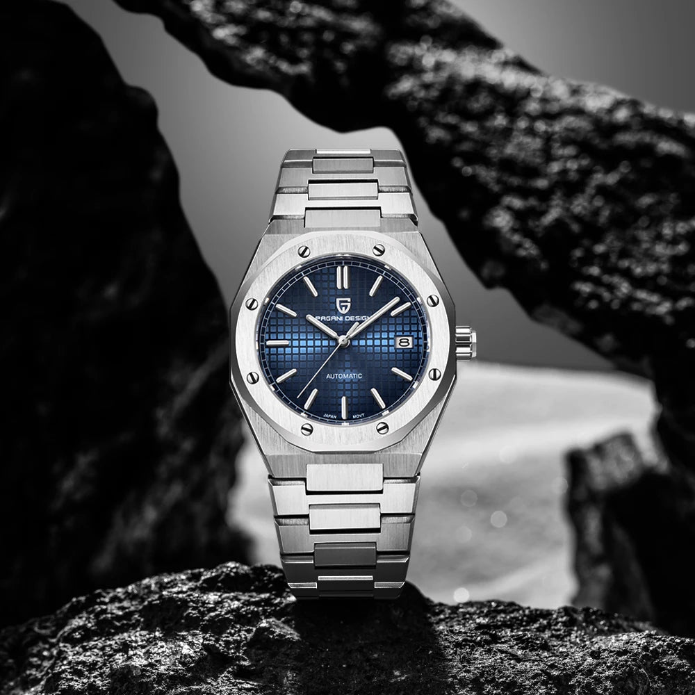PAGANI DESIGN 2025 New 8215 Men's Automatic Mechanical Watch 40MM Sapphire Stainless Steel Waterproof 10Bar reloj hombre
