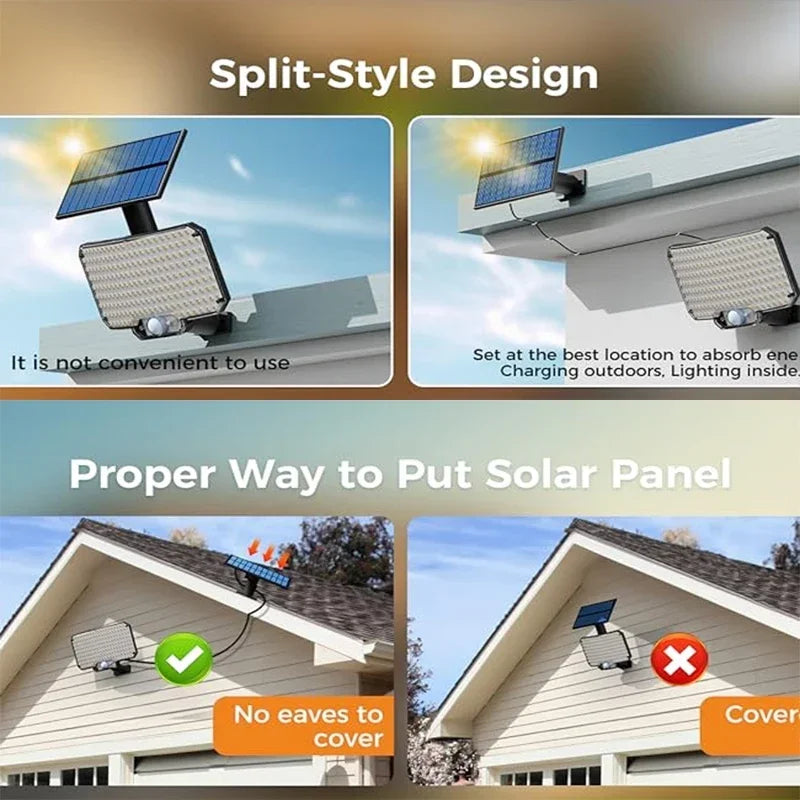 solar outdoor courtyard lights outdoor induction road lights garage lights single head split wall lights household rural yard