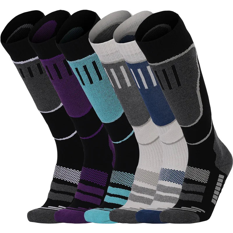 1 Pair Merino Wool Thermal Socks Men Women Winter Long Warm Compression Socks for Ski Hiking Snowboarding Climbing Sports Socks
