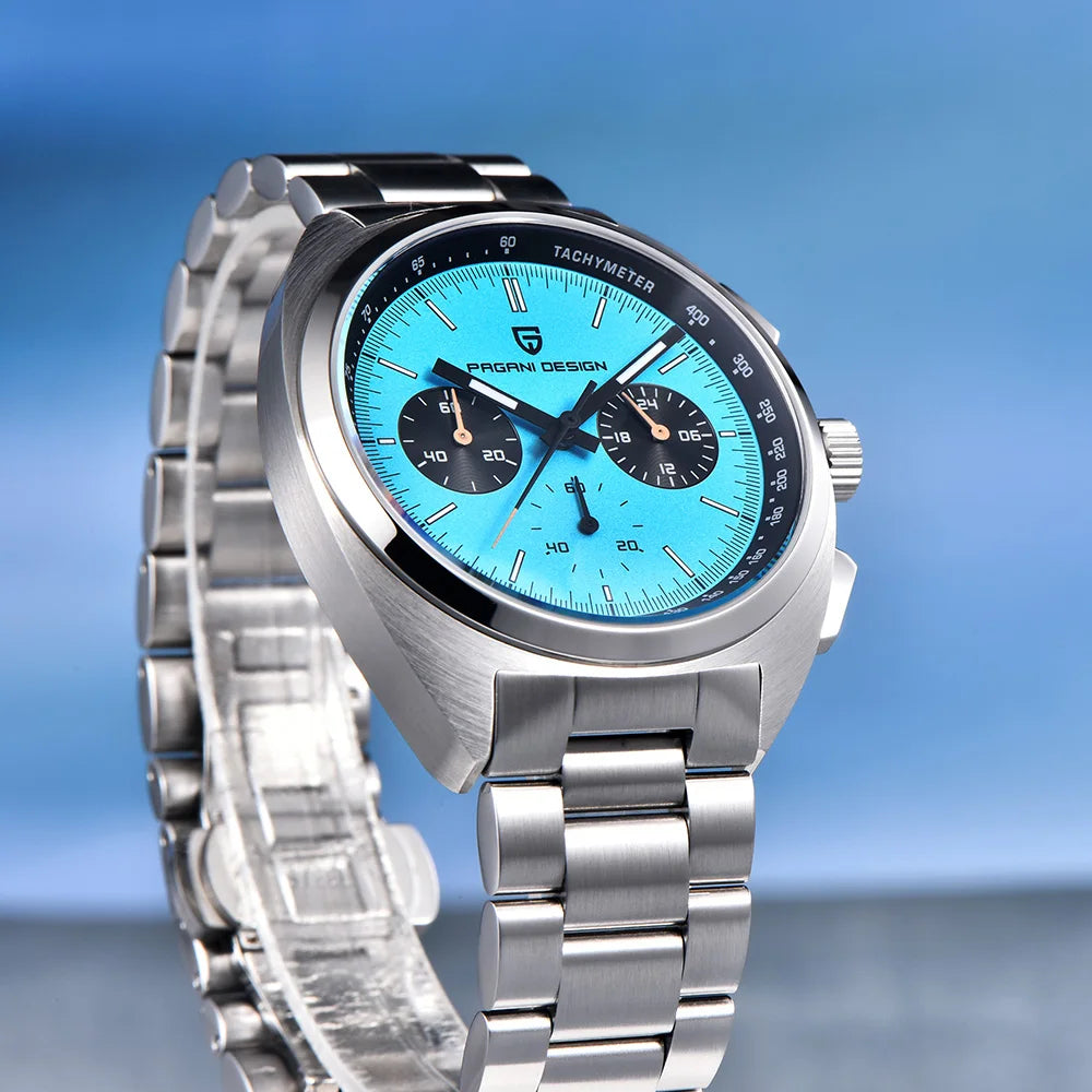 PAGANI DESIGN 2025 Men's Watch Multifunctional Chronograph Watches For Man Luxury Quartz Wristwatch AR Sapphire Luminous Clocks