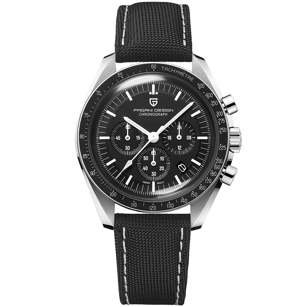 PAGANI DESIGN 2025 New Moon Watch For Men Quartz Multifunction Chronograph Sports Mens Watches Top Brand Luxury Sapphire Mirror