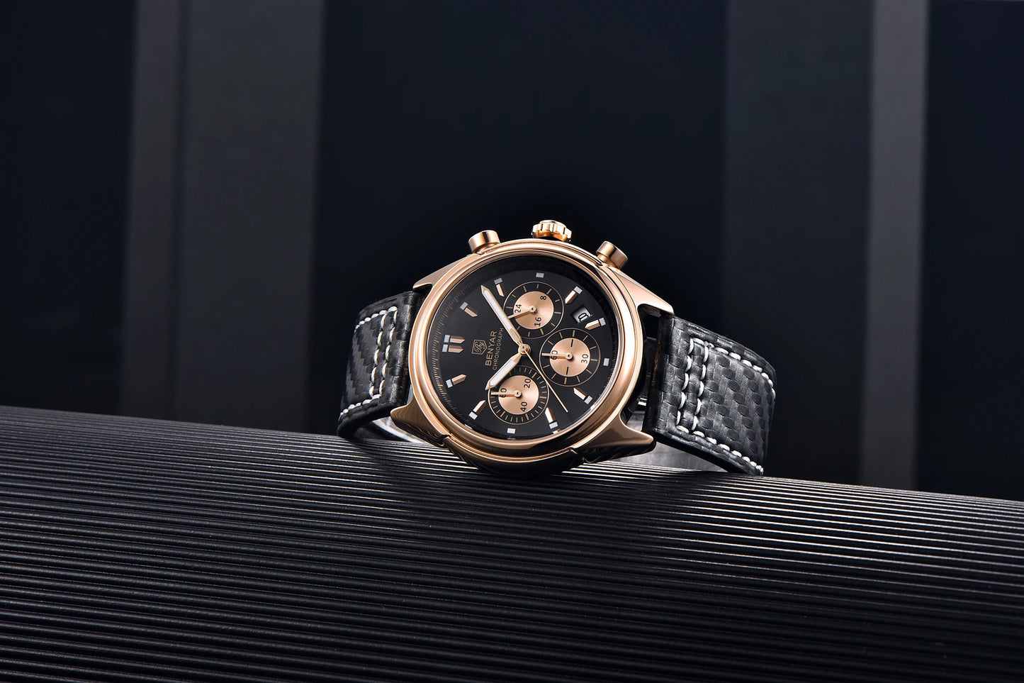 BENYAR 2024 New Watches Men Luxury Brand Chronograph Male Sport Watches Waterproof Stainless Steel Quartz Watch Relojes Hombre
