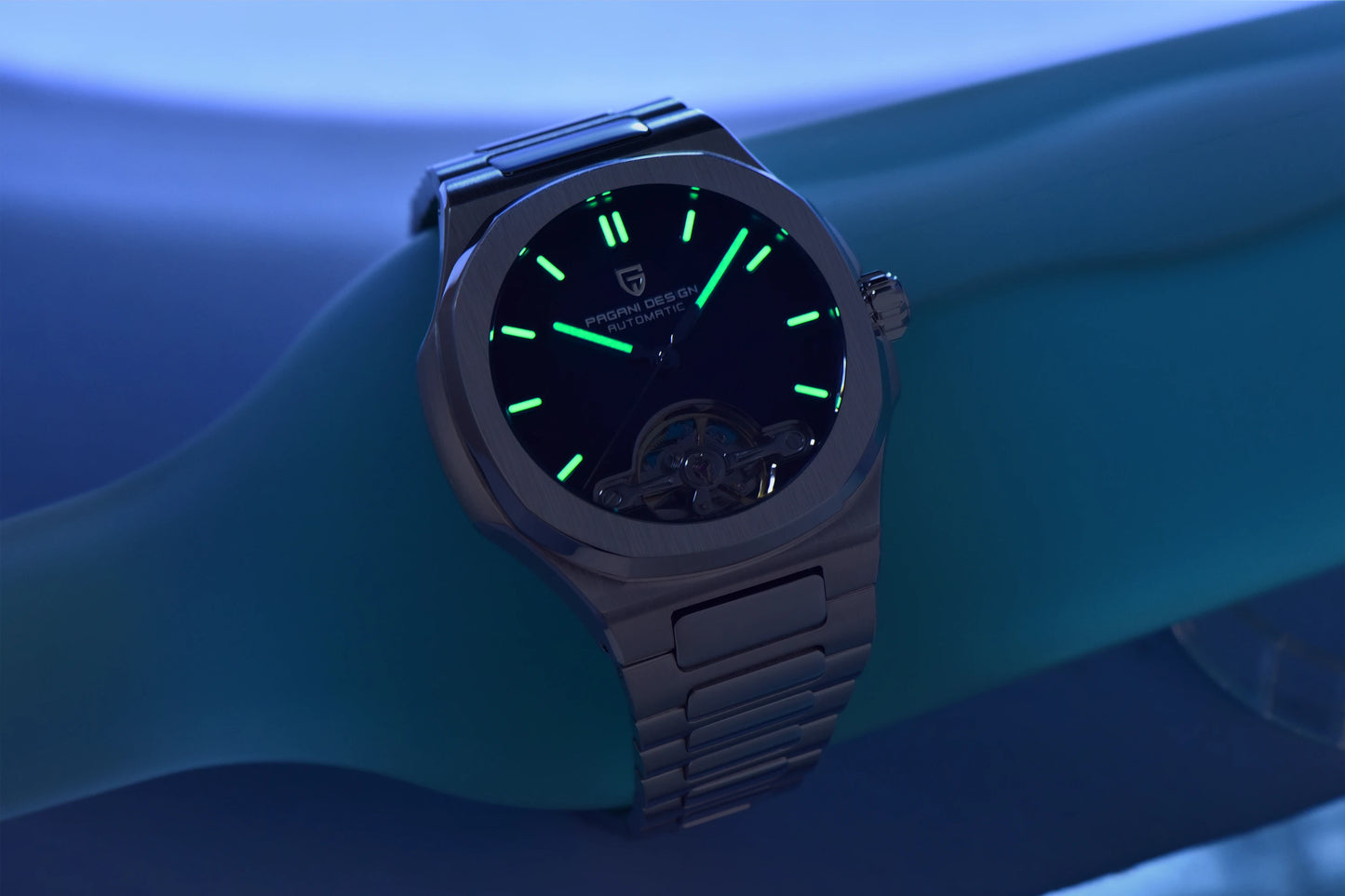 PAGANI DESIGN men's watch new mechanical automatic watch men's luxury stainless steel AR Sapphire crystal luminous men's watch