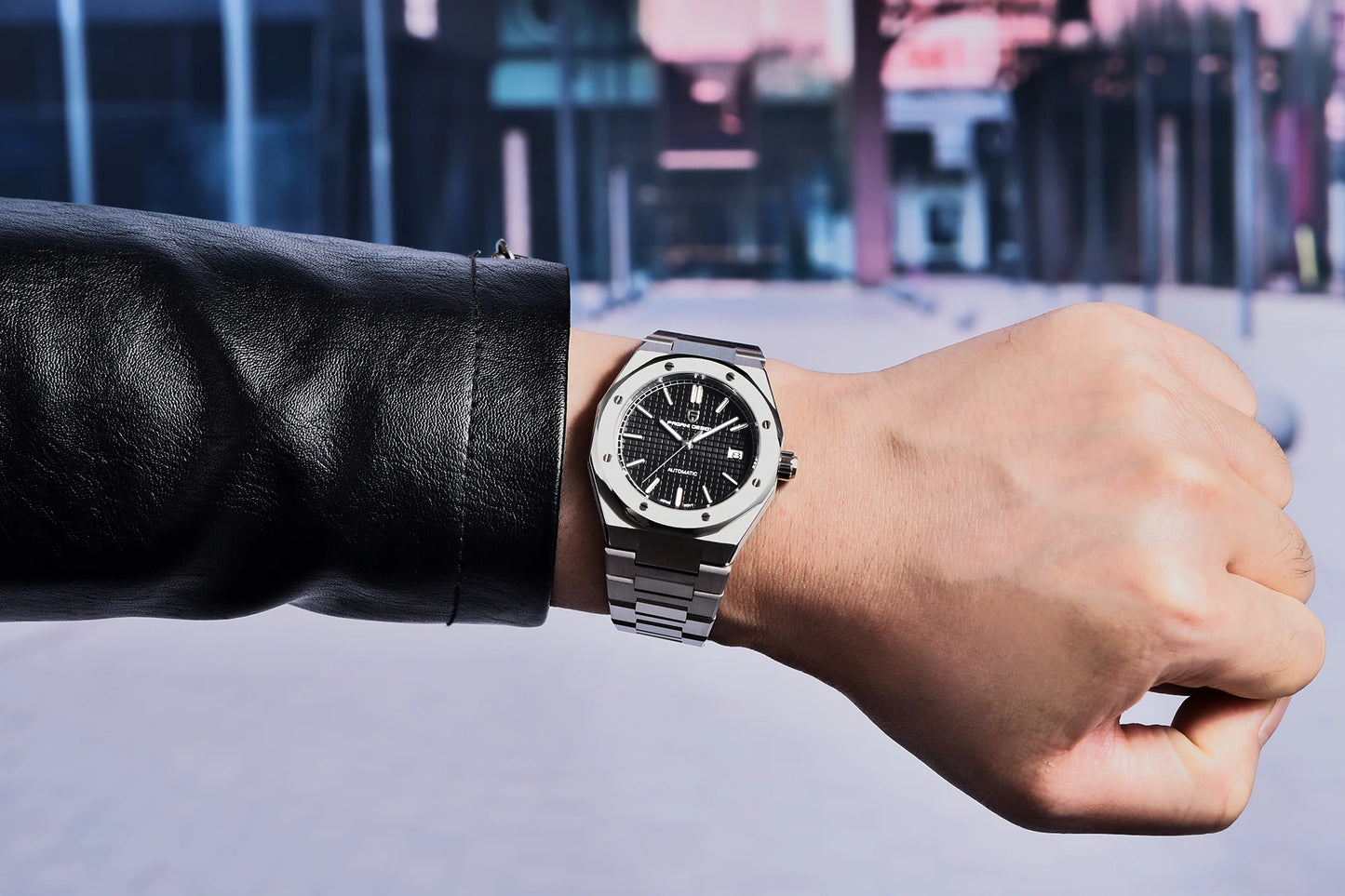 PAGANI DESIGN 2025 New 8215 Men's Automatic Mechanical Watch 40MM Sapphire Stainless Steel Waterproof 10Bar reloj hombre