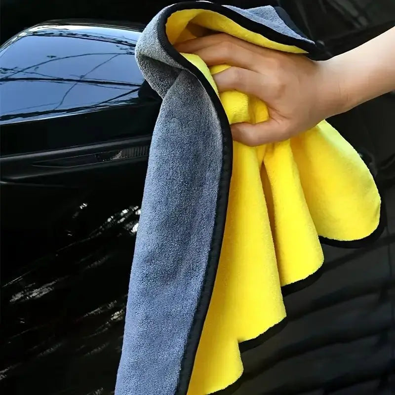 Super Microfiber Car Cleaning Towel Reusable Detail Cloth for Glass Fast-Absorbing Lint-Free Household Vehicle Care Fabrics Cars