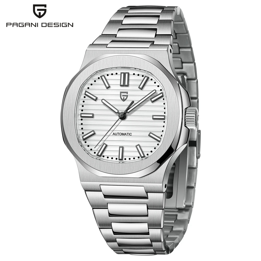 PAGANI DESIGN 2025 New Men's Watches Luxury Automatic Watch For Men Mechanical 40MM WristWatch Stainless Steel AR Sapphire glass